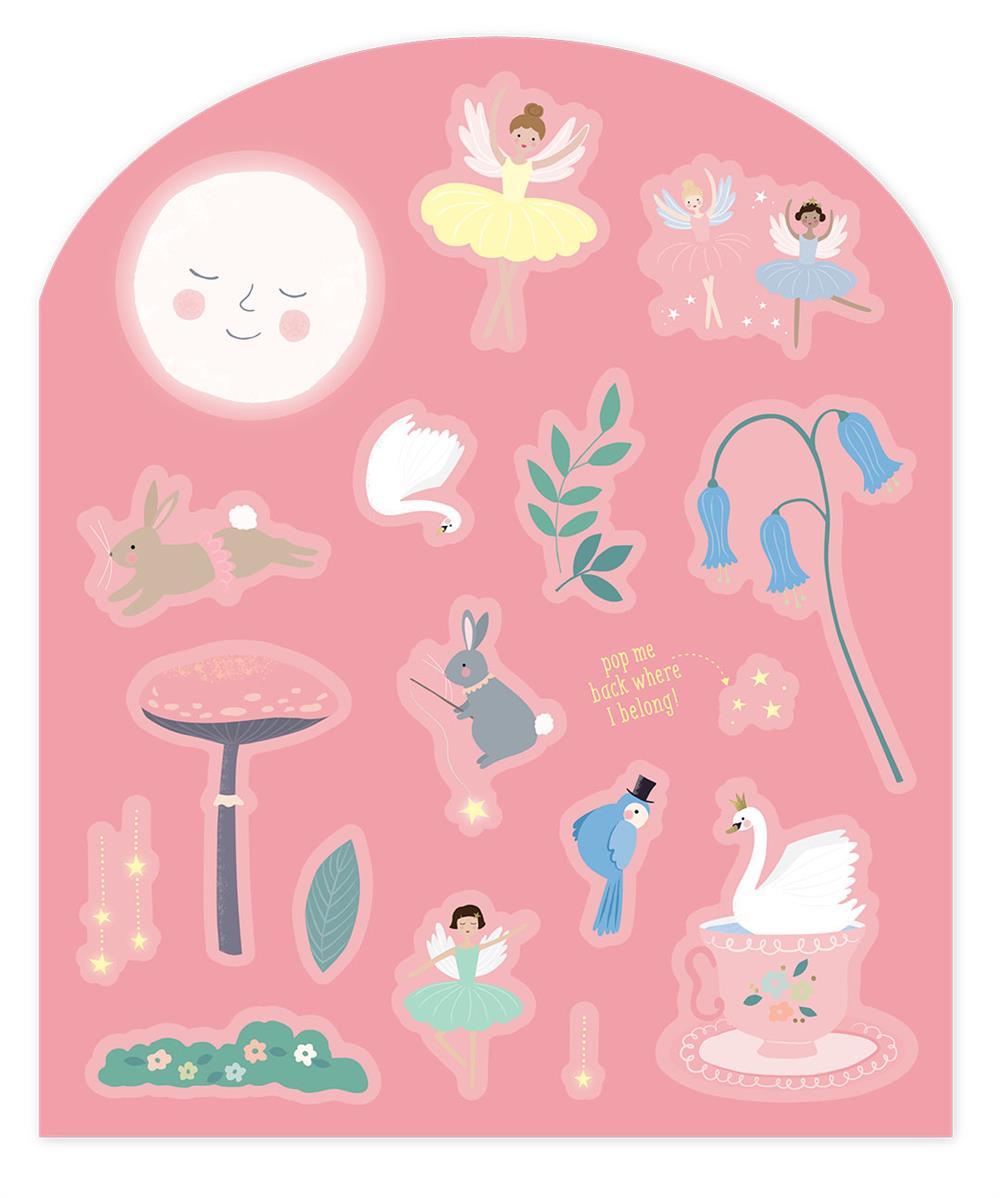 FLOSS & ROCK Tak Çıkart Sticker Oyun Sahnesi / Enchanted *YENİ*