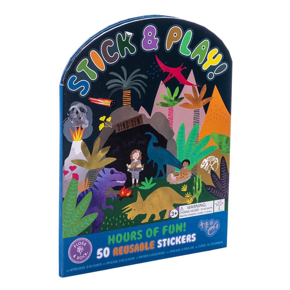 FLOSS & ROCK Tak Çıkart Sticker Oyun Sahnesi / Dino *YENİ*