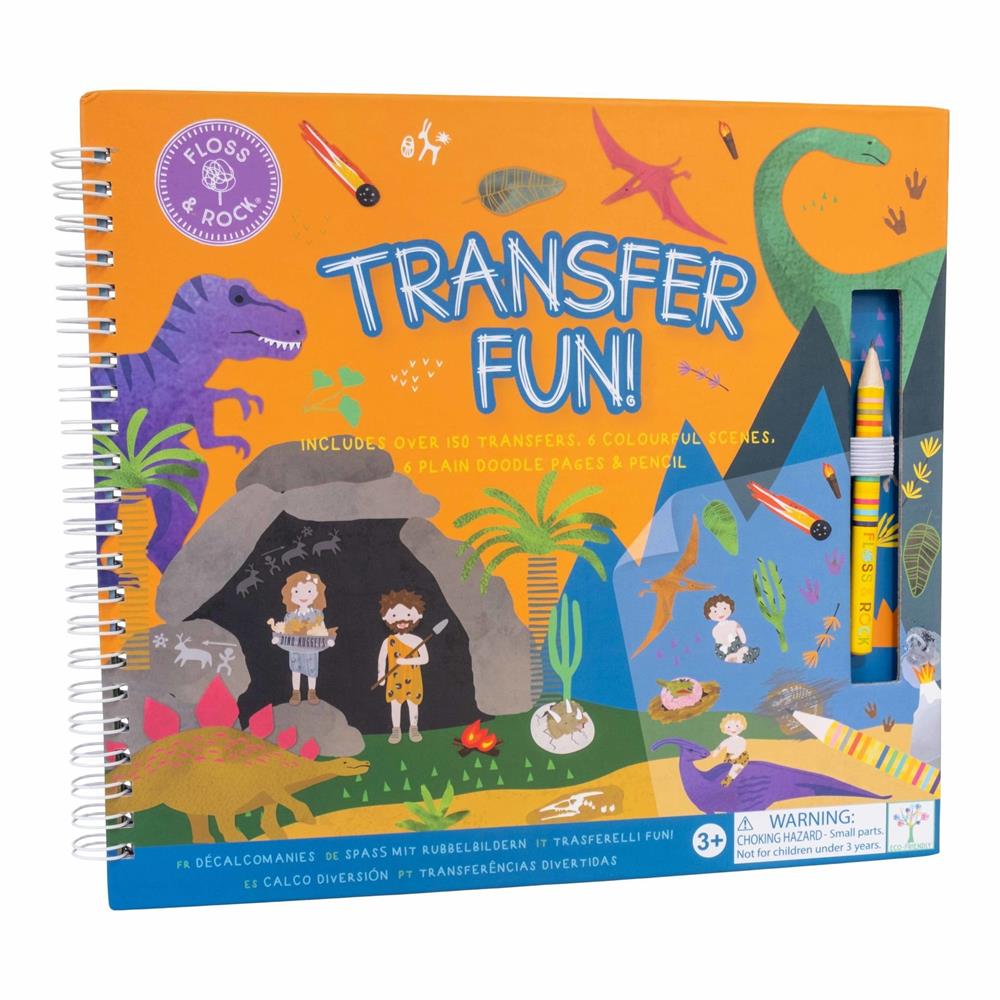 FLOSS & ROCK Transfer Fun Aktivite Kitabı /Dino *YENİ*