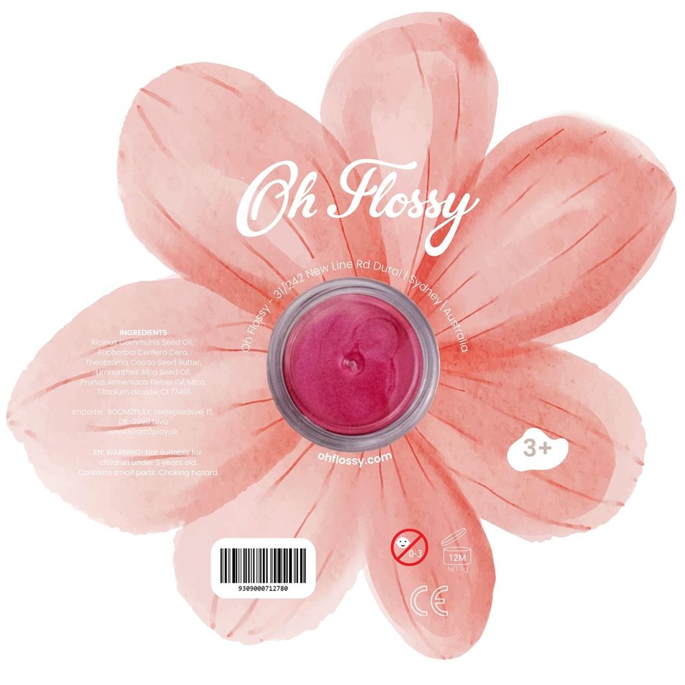 Oh Flossy Çocuk Renkli Doğal Ruj / Flower