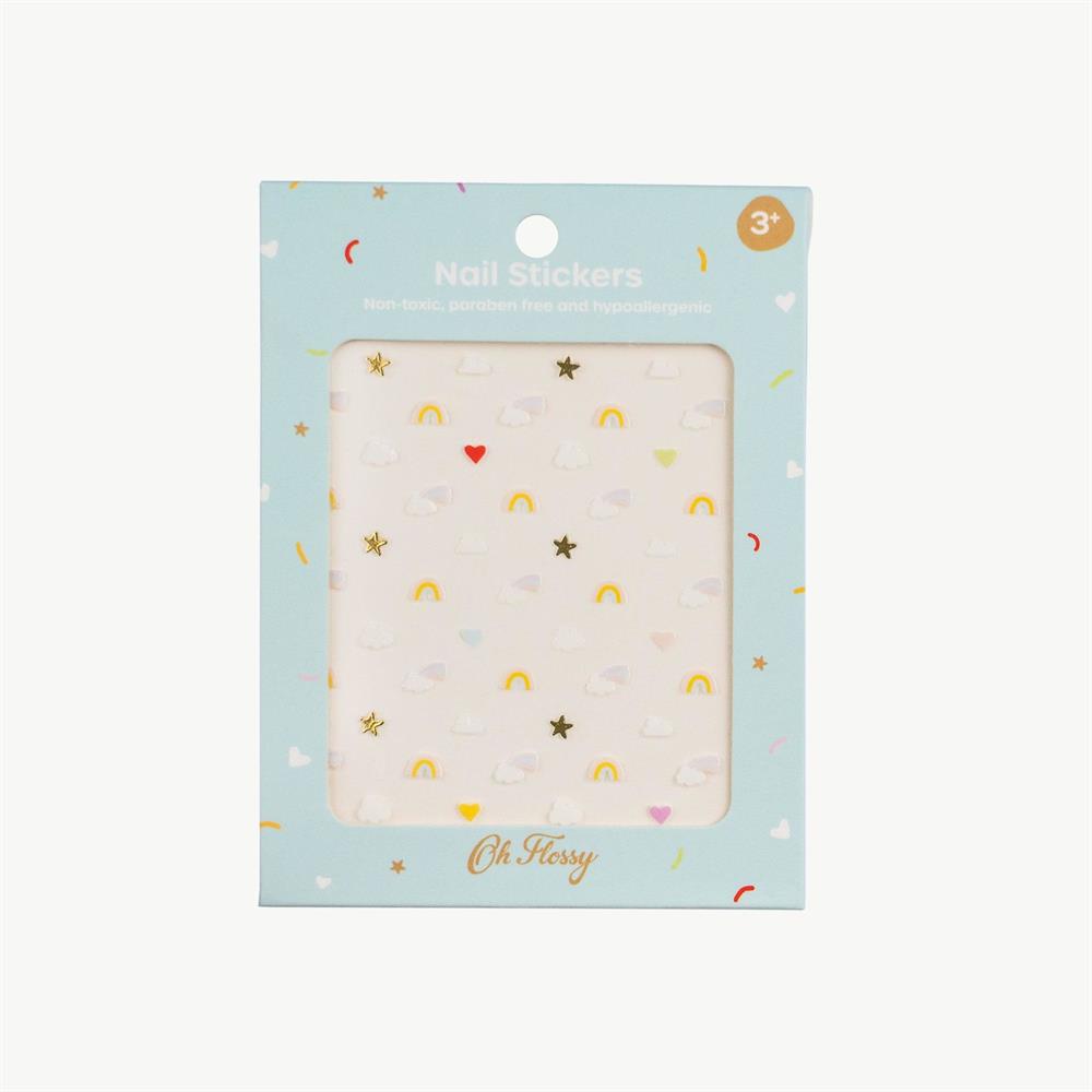 Oh Flossy Çocuk Tırnak Sticker Seti / Sky