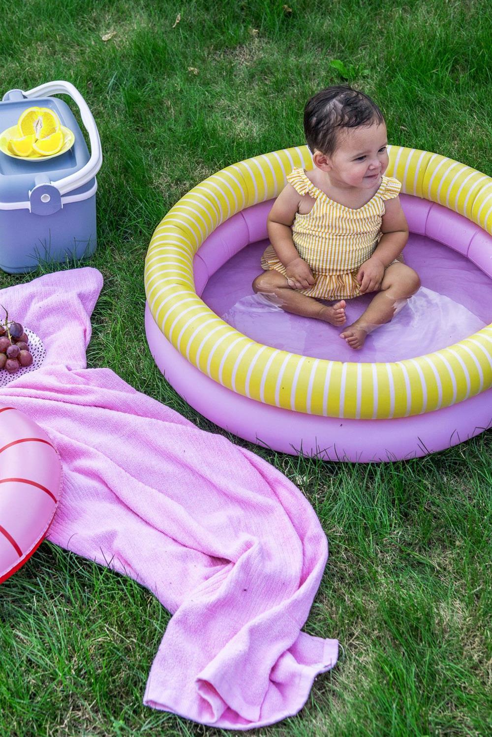 Quut Dippy Şişme Çocuk Yüzme Havuzu / Çap 80 / Banana Pink