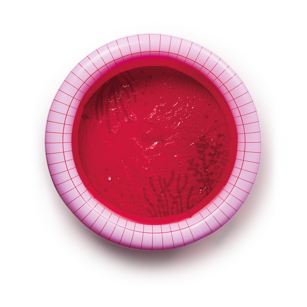 Quut Dippy Şişme Çocuk Yüzme Havuzu / Çap 120  cm /Cherry