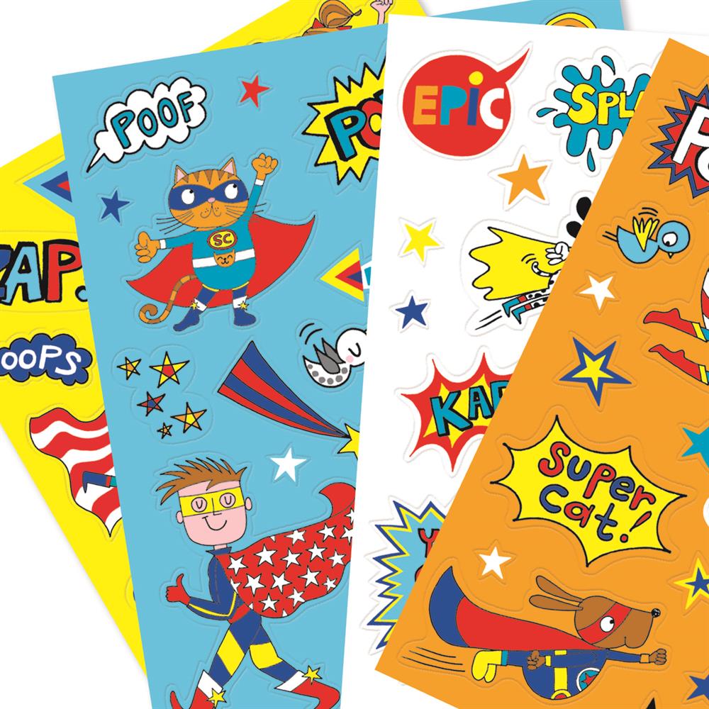 RACHEL ELLEN Sticker Seti / Super Hero