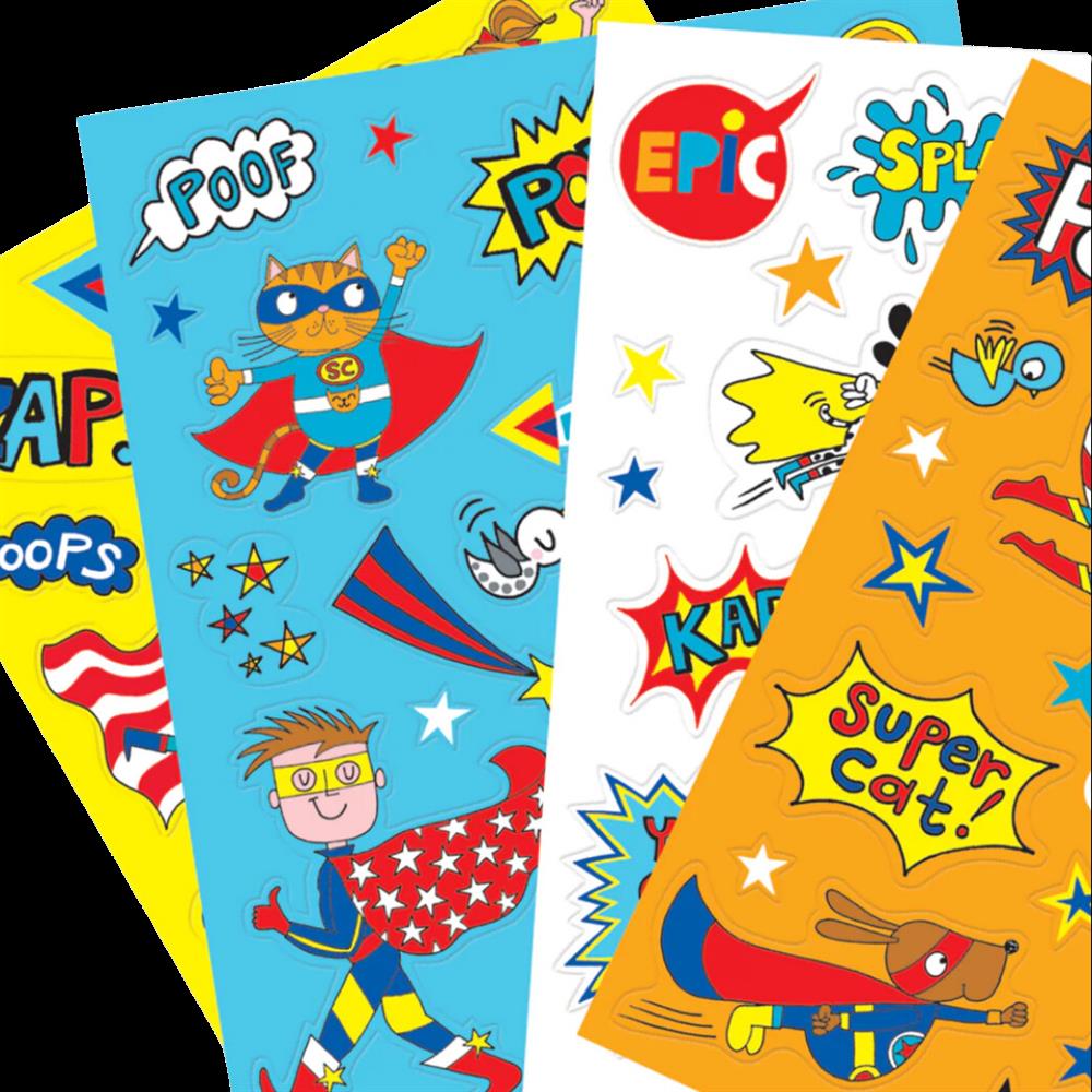 RACHEL ELLEN Sticker Seti / Super Hero