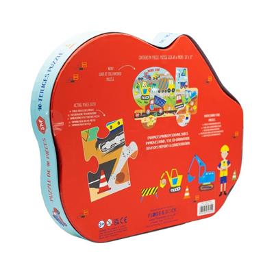 FLOSS & ROCK 40 Parça “İnsaat Arabası” Şekilli Yap-Boz / Construction
