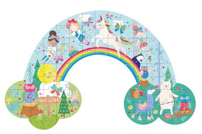 FLOSS & ROCK 80 Parça “Gökkuşağı” Şekilli Yap-Boz/Rainbow Fairy
