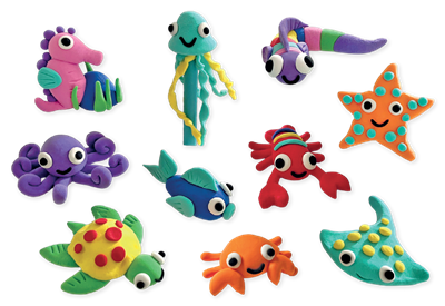 Floss & Rock Clay And Play Hava İle Kuruyan Kil Seti/ Ocean