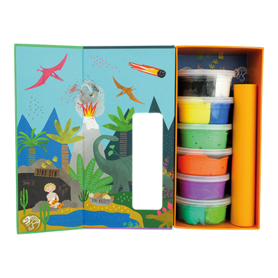Floss & Rock Clay And Play Hava İle Kuruyan Kil Seti/ Dino