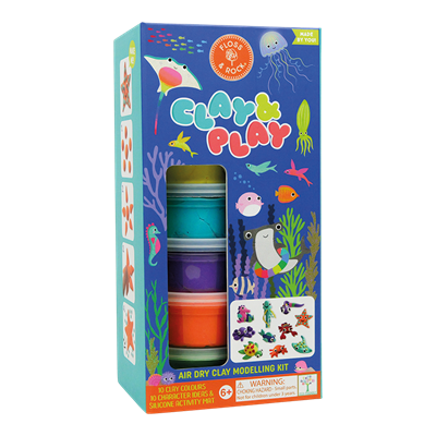 Floss & Rock Clay And Play Hava İle Kuruyan Kil Seti/ Ocean