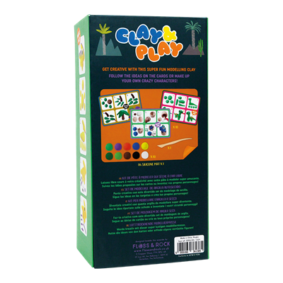 Floss & Rock Clay And Play Hava İle Kuruyan Kil Seti/ Dino