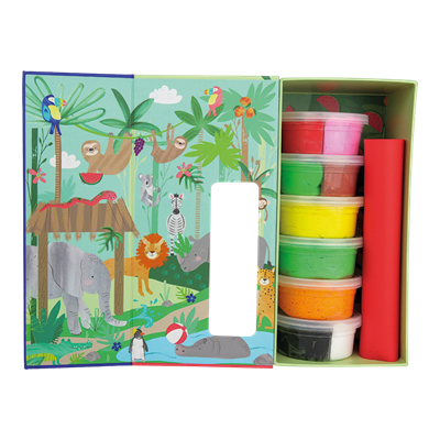 Floss & Rock Clay And Play Hava İle Kuruyan Kil Seti/ Jungle