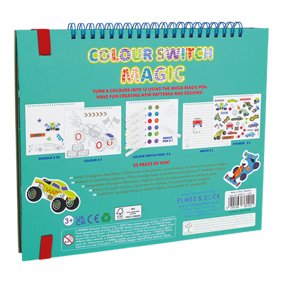 Floss & Rock Renk Değiştiren Sihirli Aktivite Kitabı / Cars