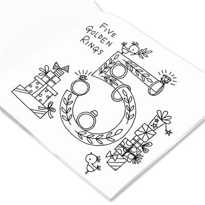 RACHEL ELLEN Boyama Kitabı / 12 days of Cristmas