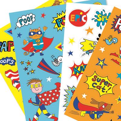 RACHEL ELLEN Sticker Seti / Super Hero