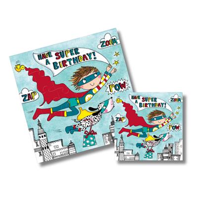 RACHEL ELLEN YapBozlu Yazı Kartı / Super Bdy/Super Boy/Dog
