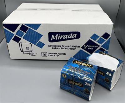 Mirada C/V KATLI TUVALET KAĞIDI TEKÇEK 24X250 ADET