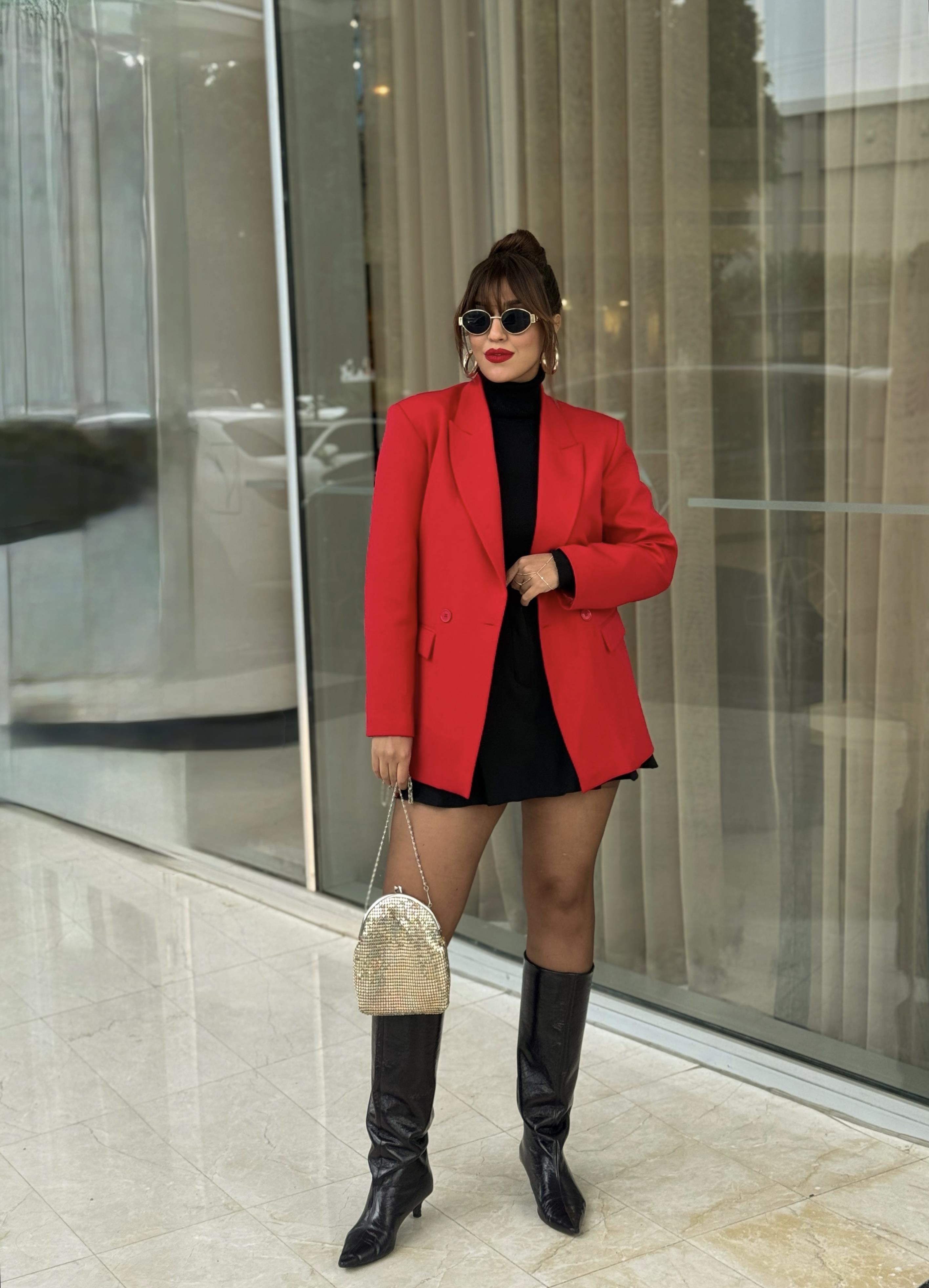 Blazer Ceket Kırmızı