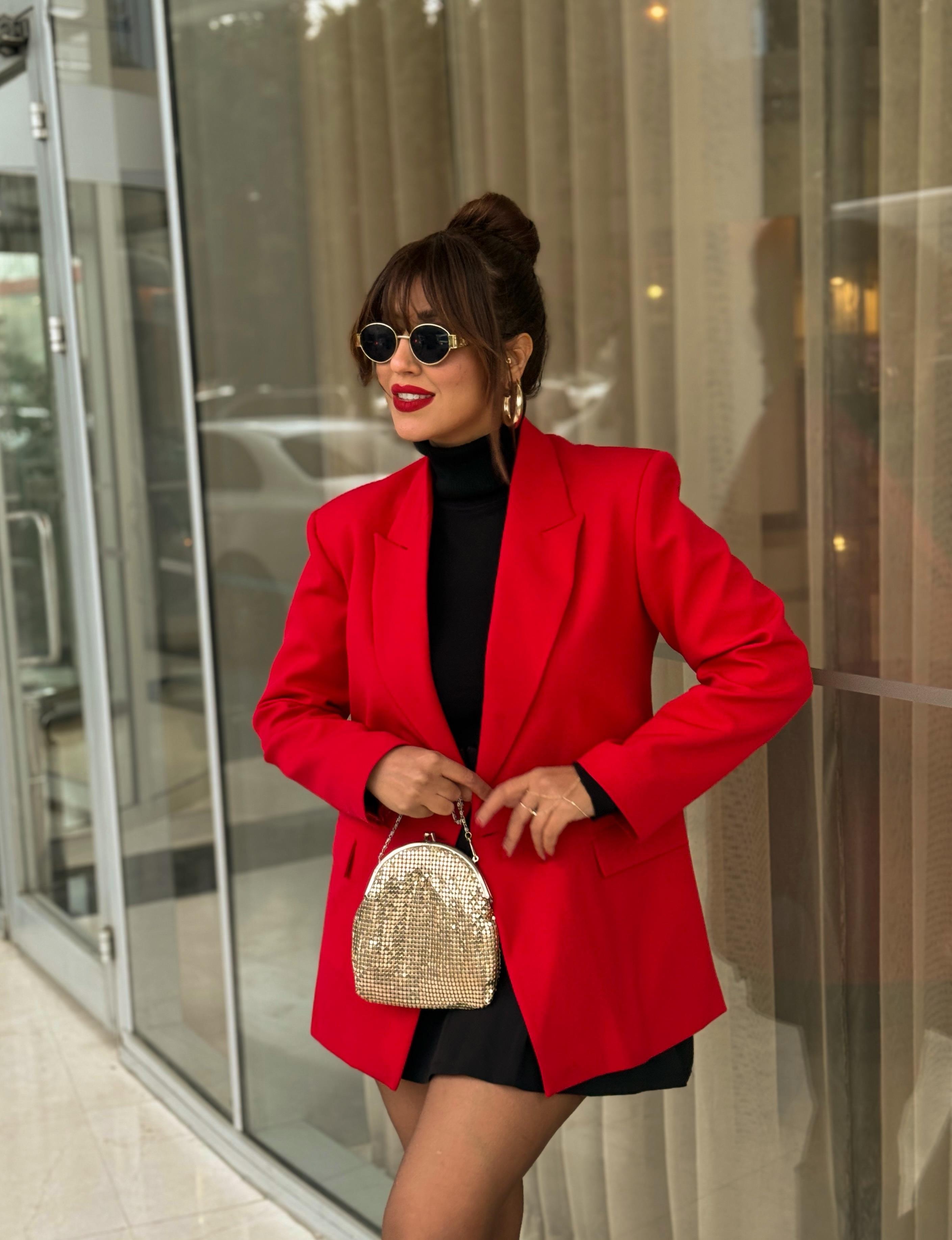 Blazer Ceket Kırmızı