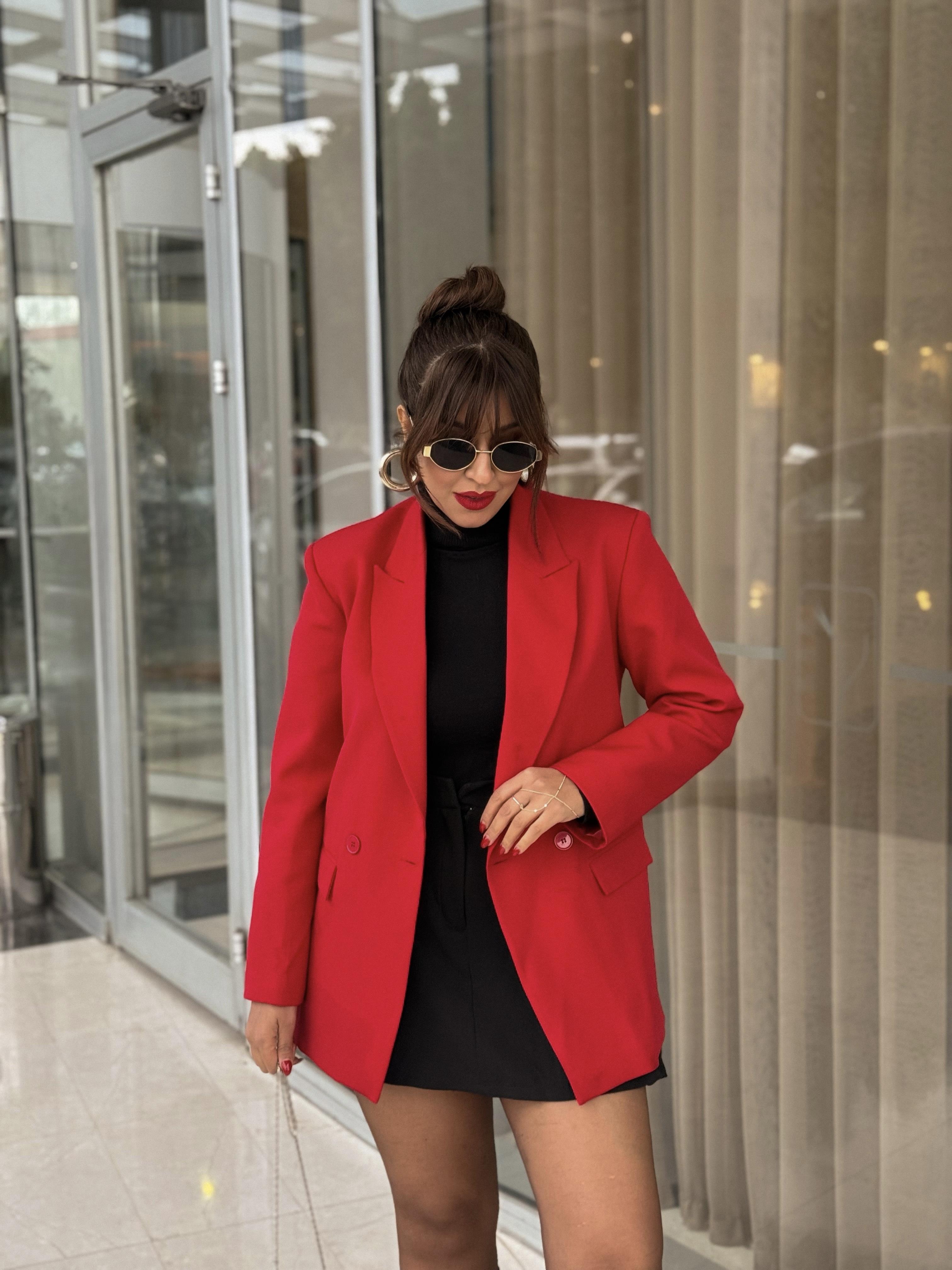 Blazer Ceket Kırmızı