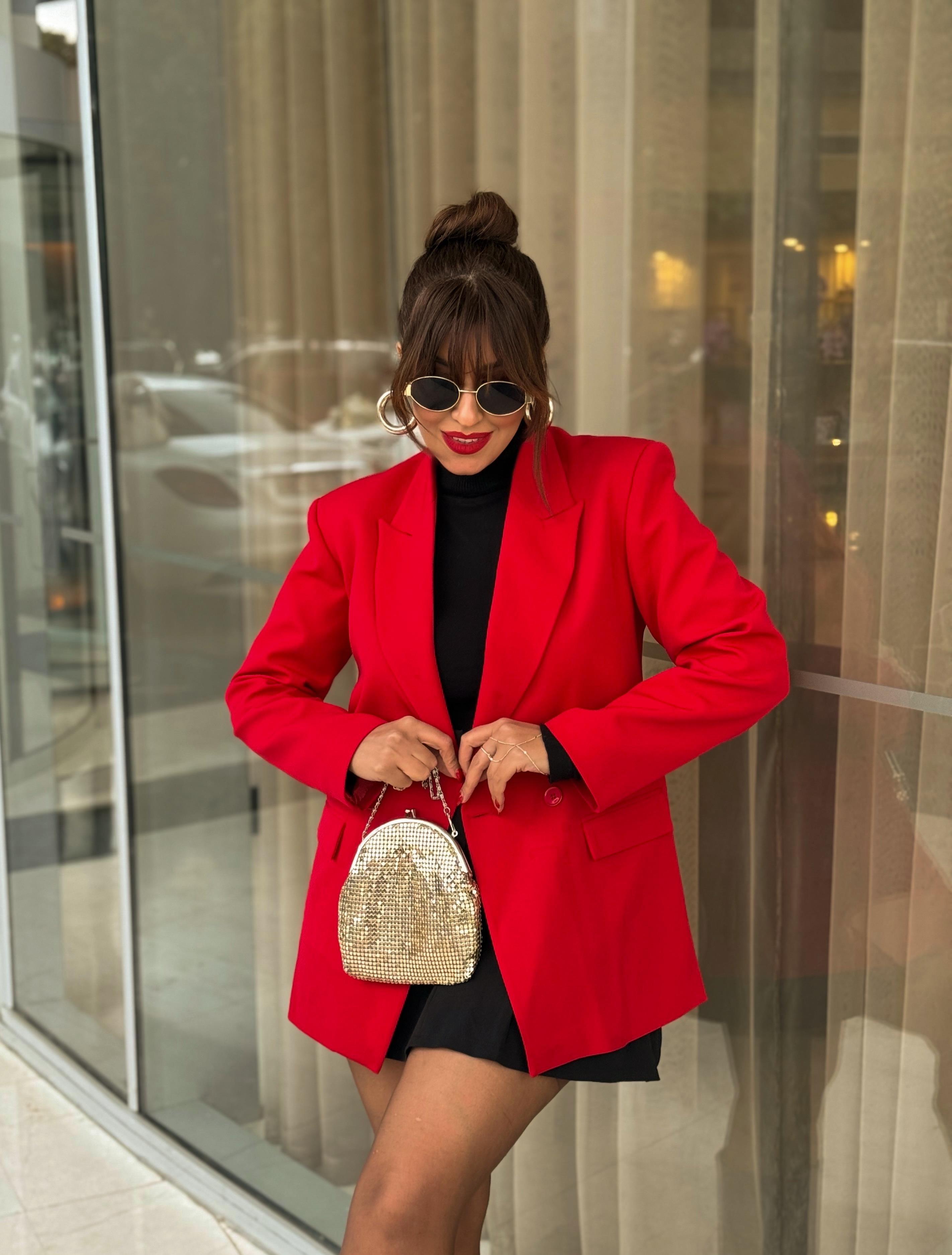 Blazer Ceket Kırmızı