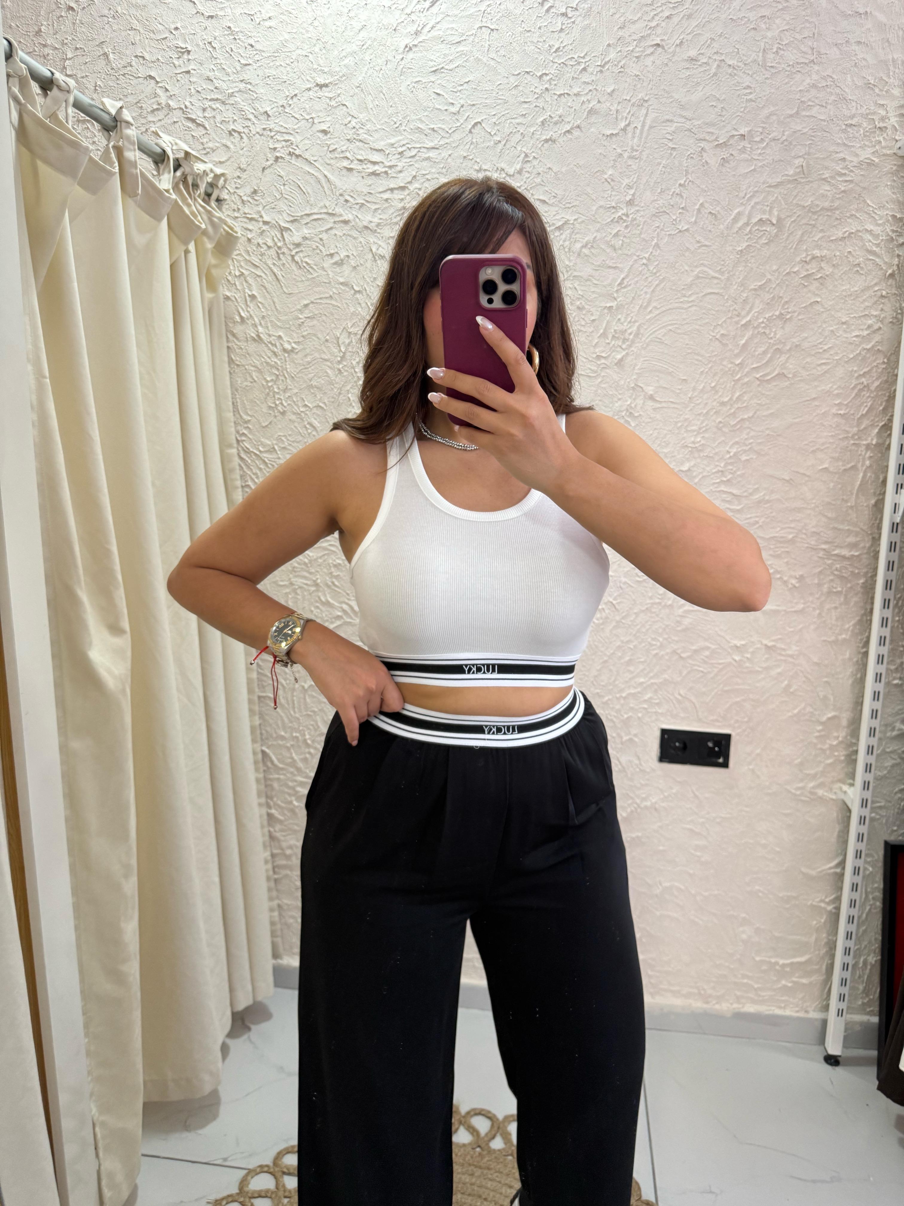 Crop Body Beyaz