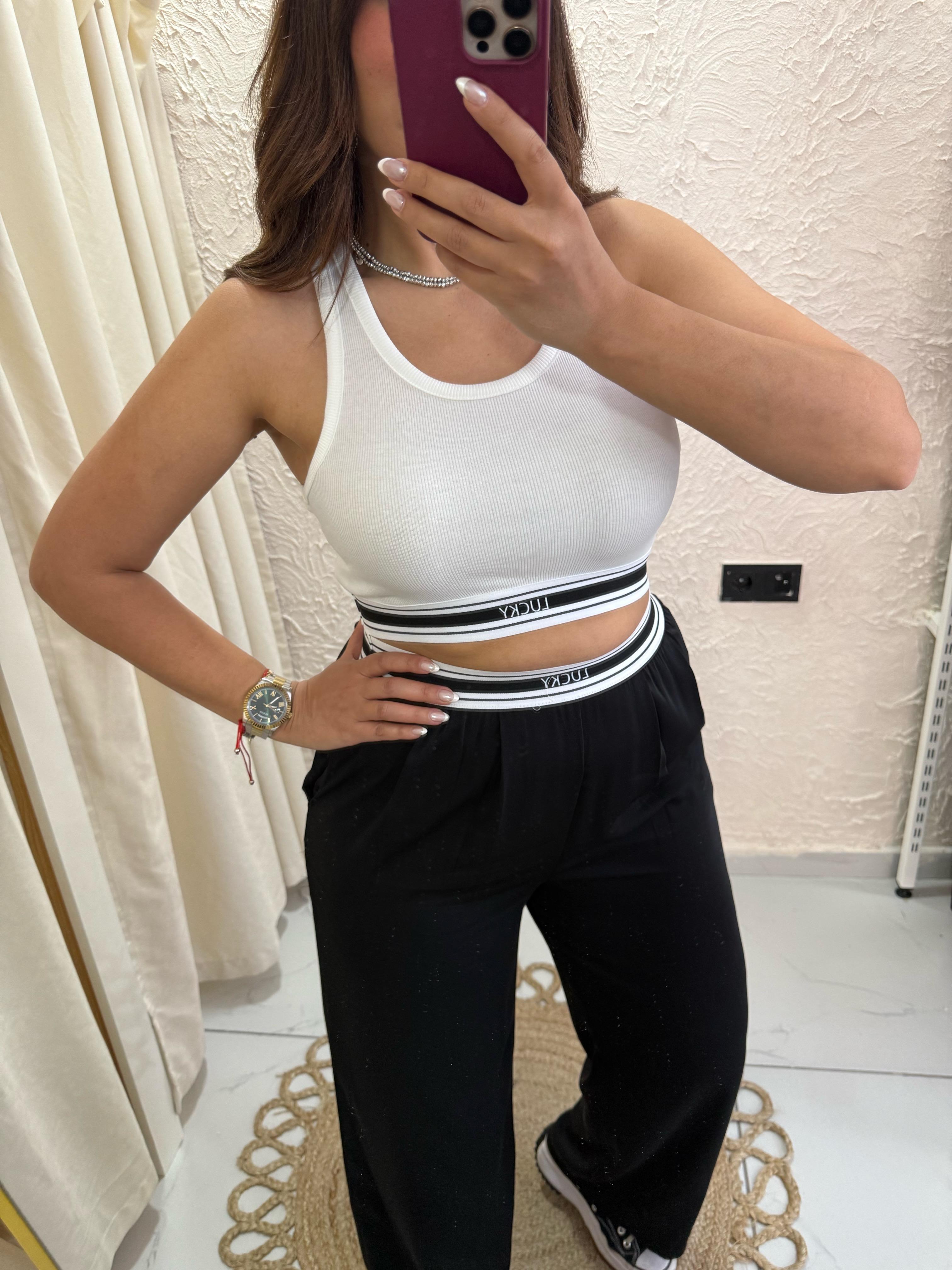 Crop Body Beyaz