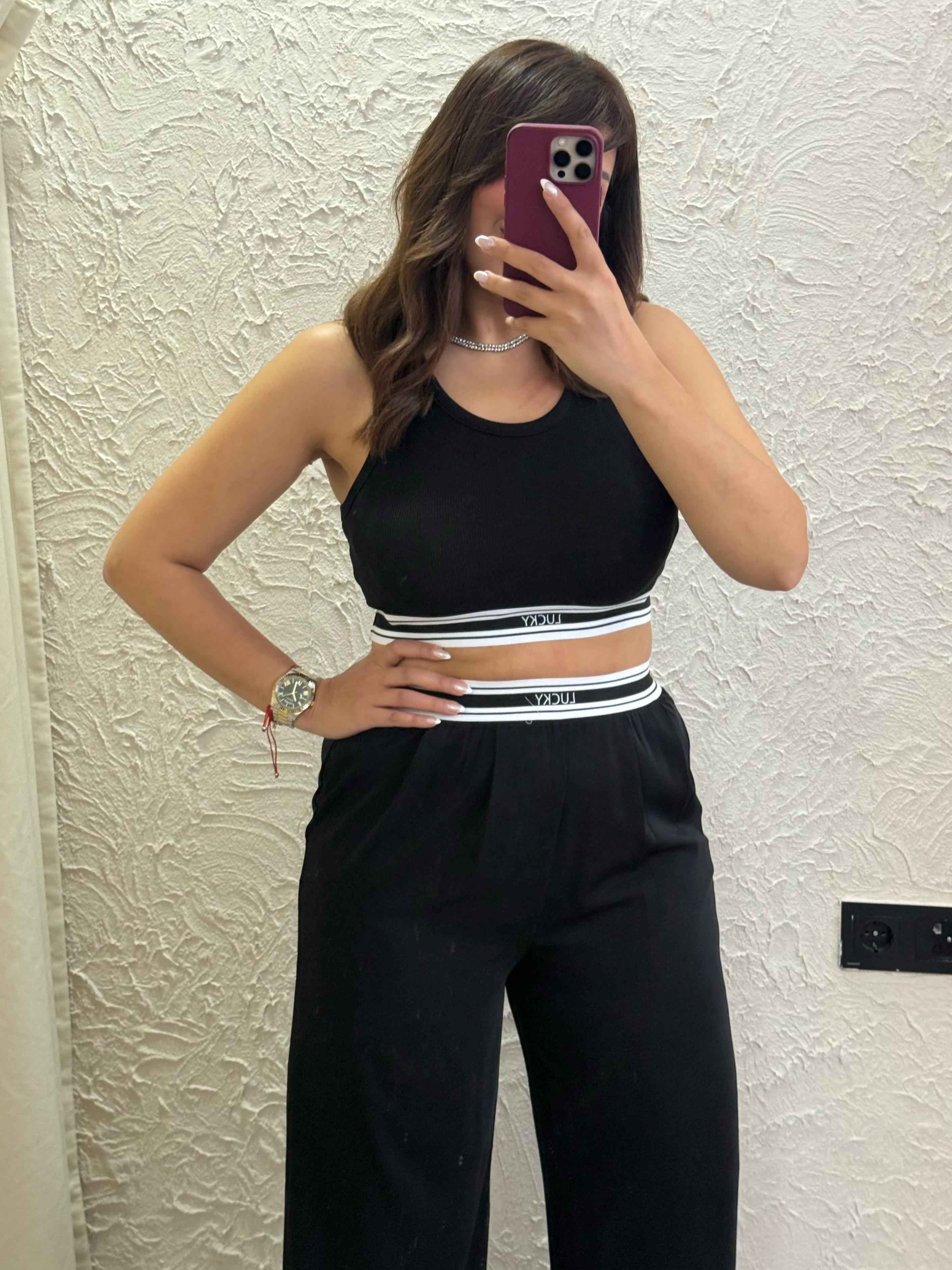 Crop Body Siyah 