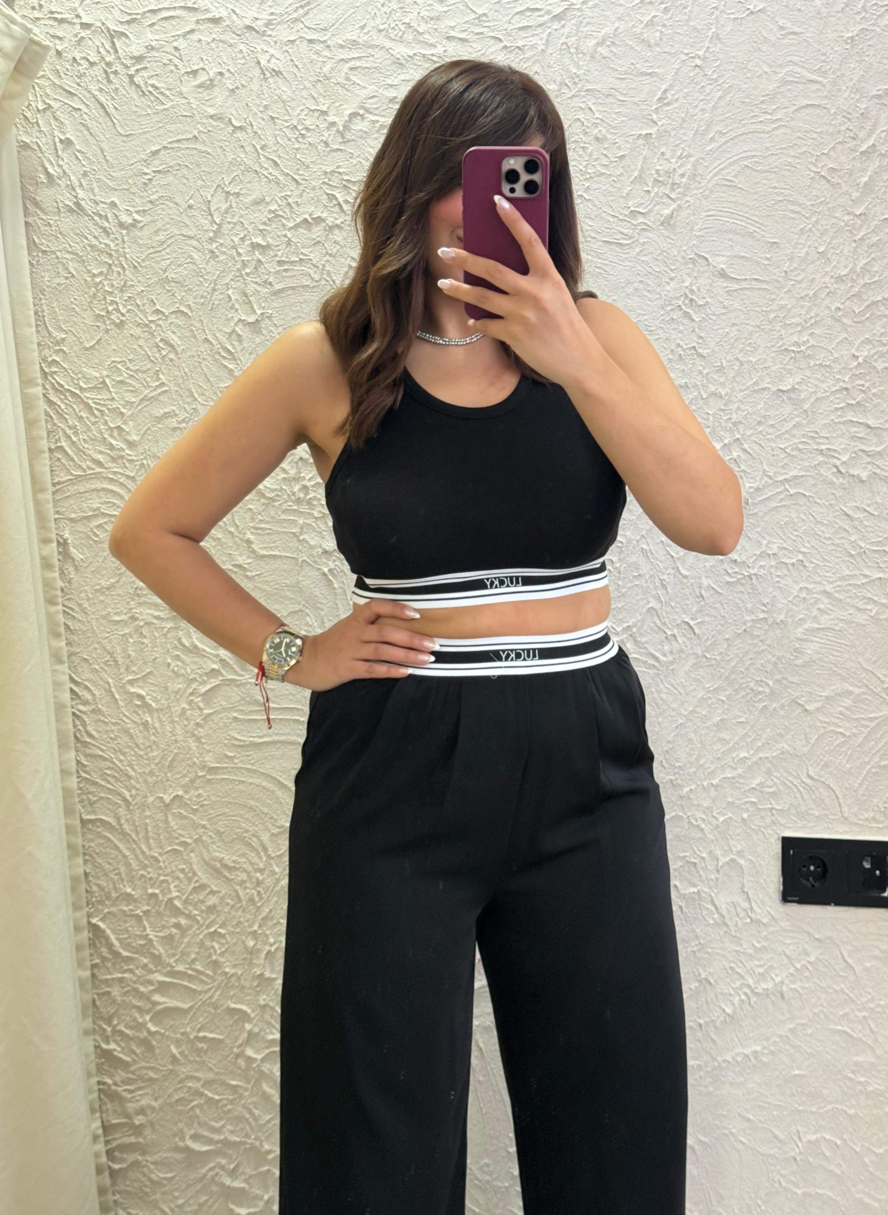 Crop Body Siyah 