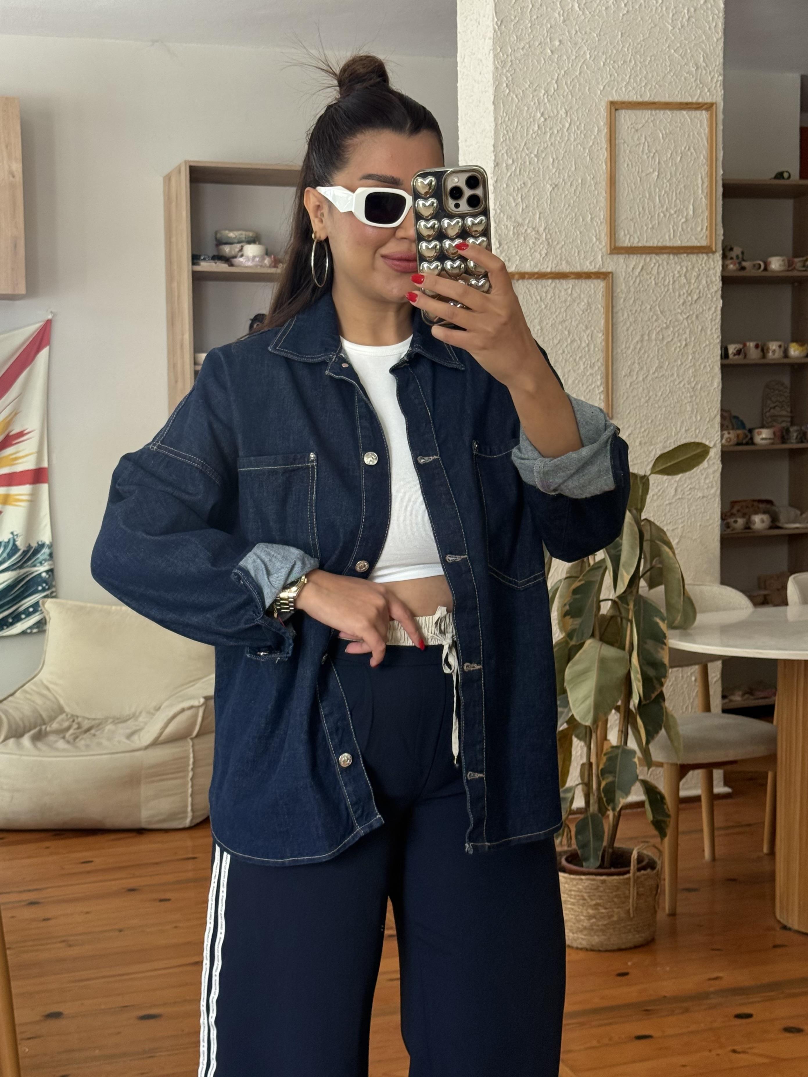 Denim Gömlek Lacivert