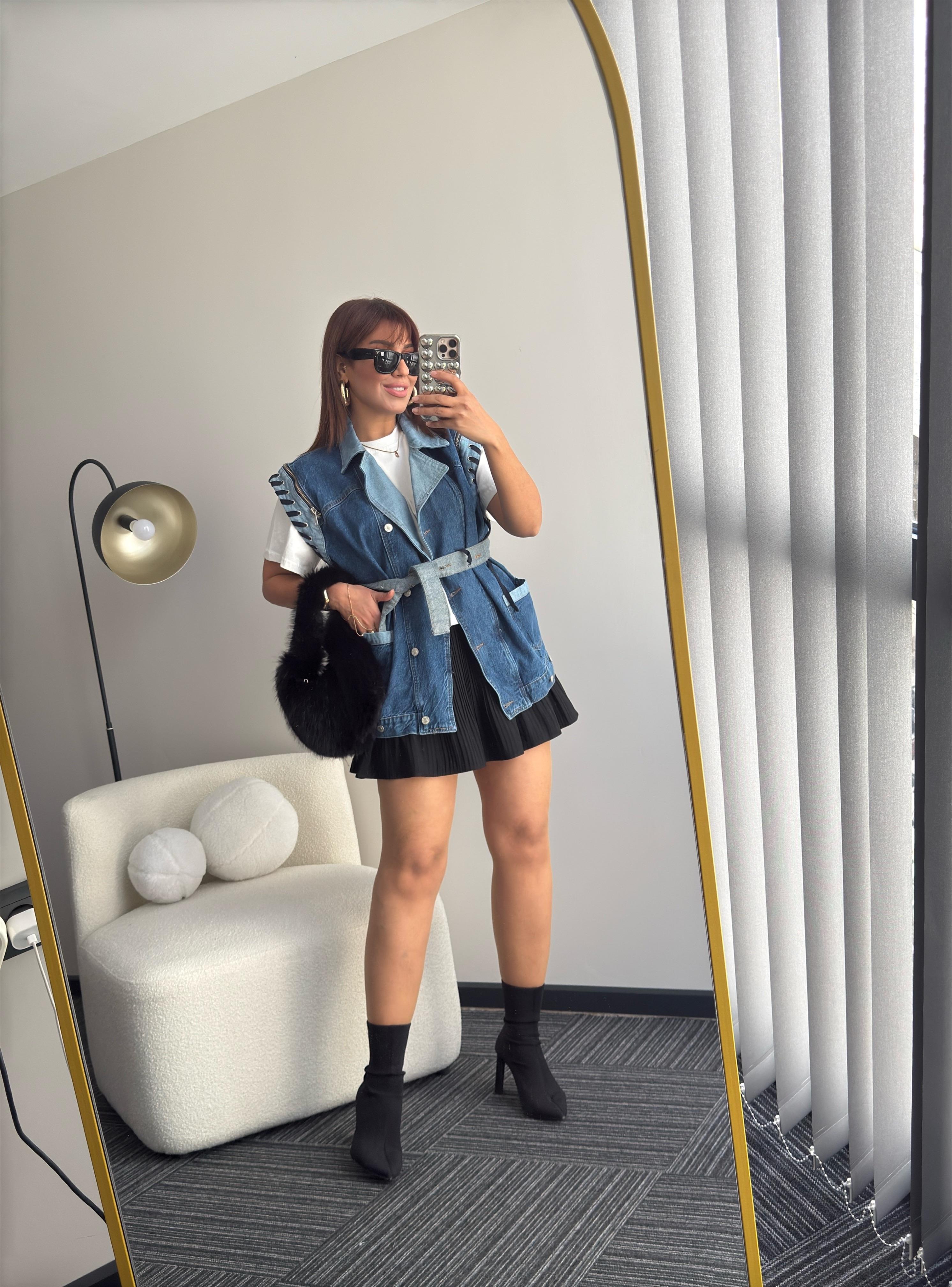 Denim Yelek Lacivert
