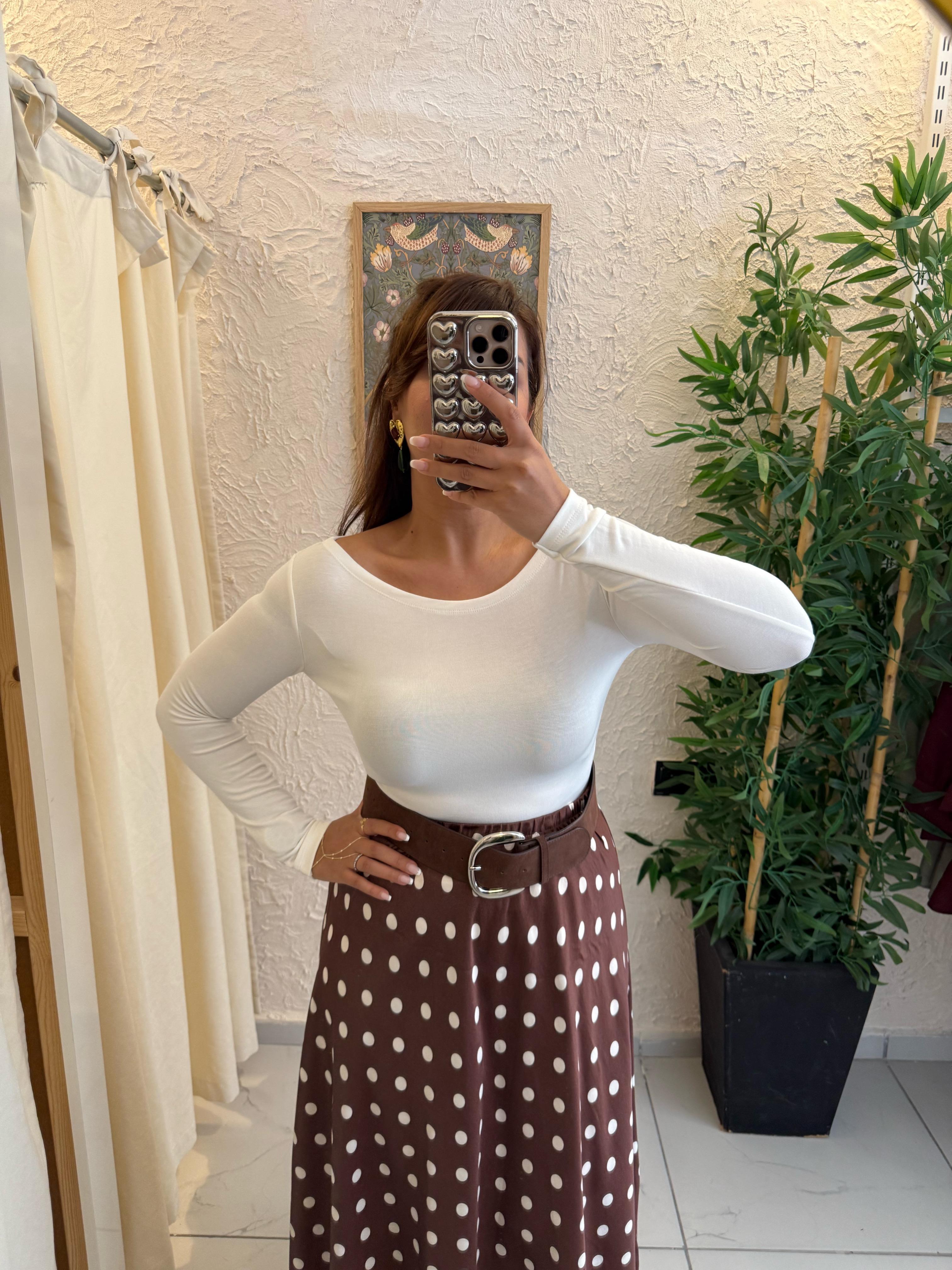 Kayık Yaka Body Krem 