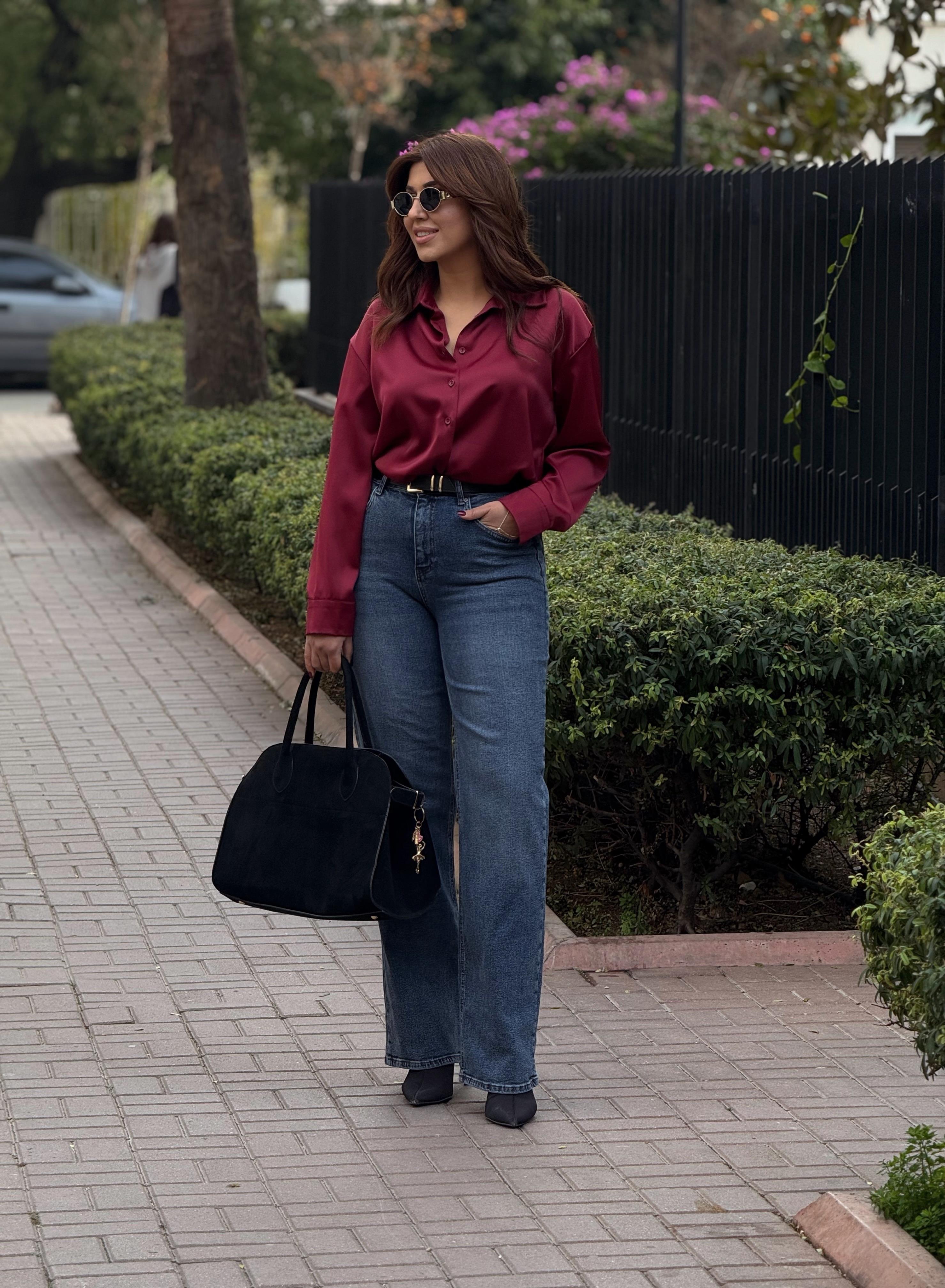 Kemerli Jean Mavi