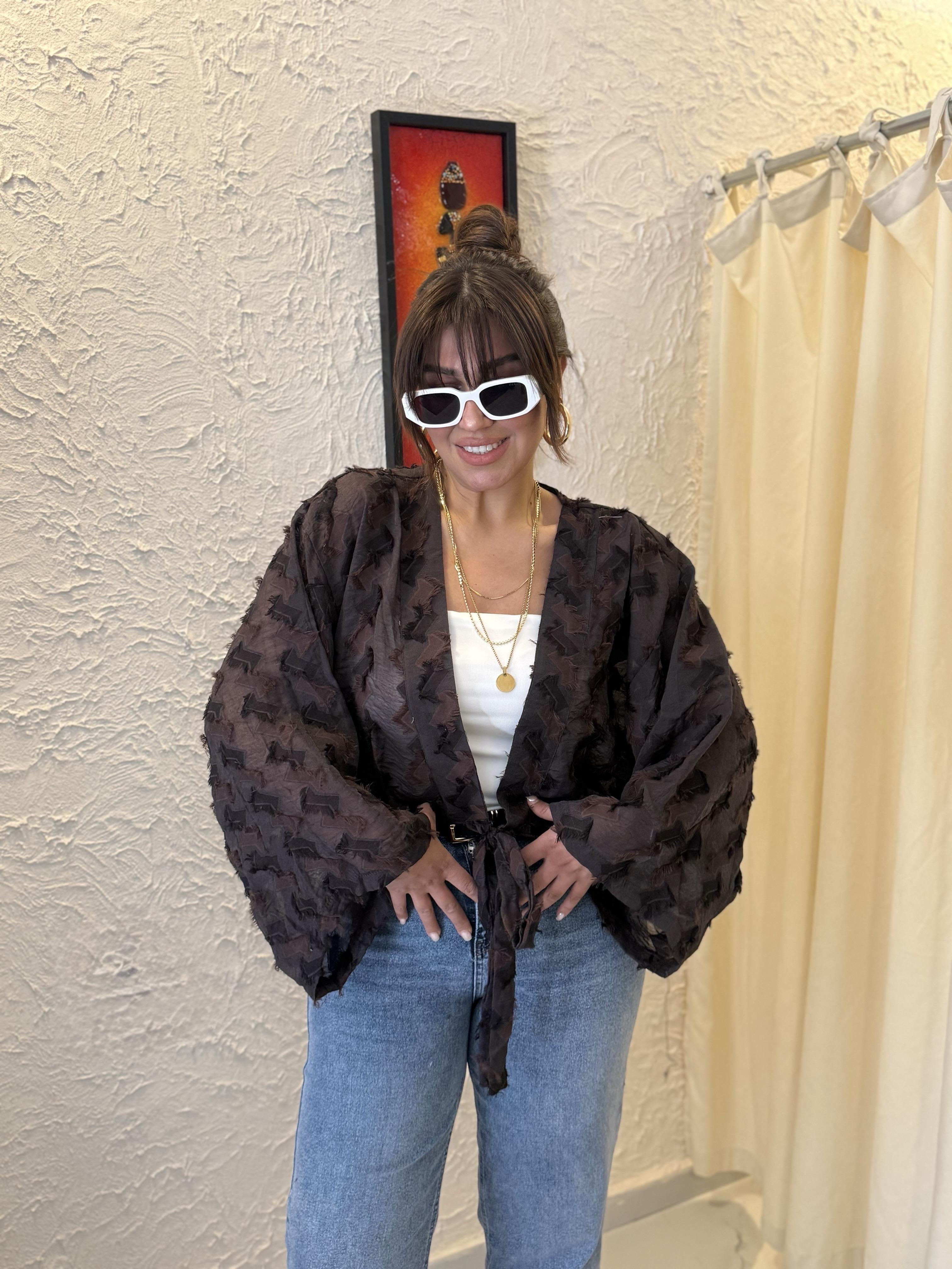 Kimono Kahverengi