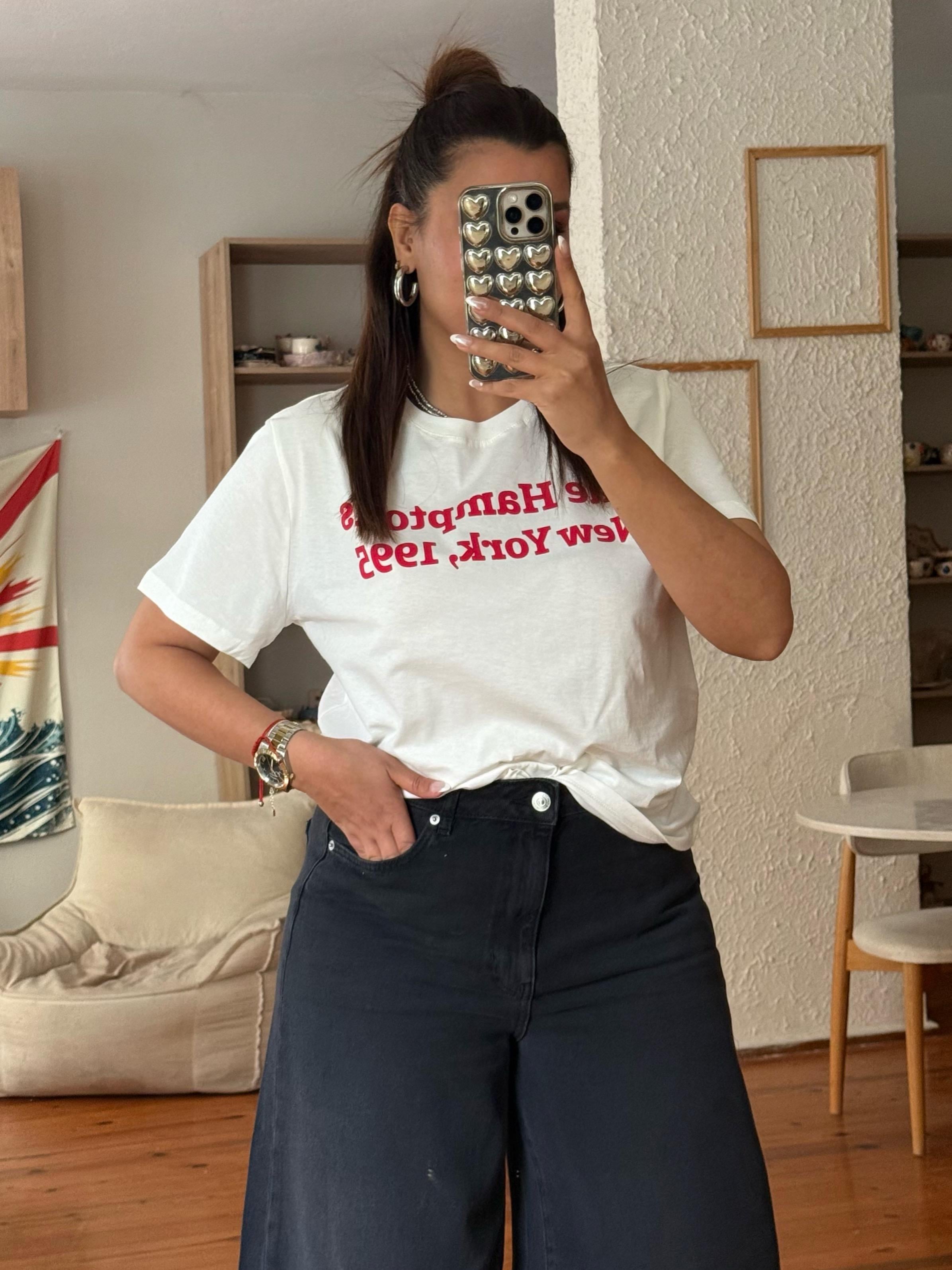 Kırmızı Baskılı T-shirt