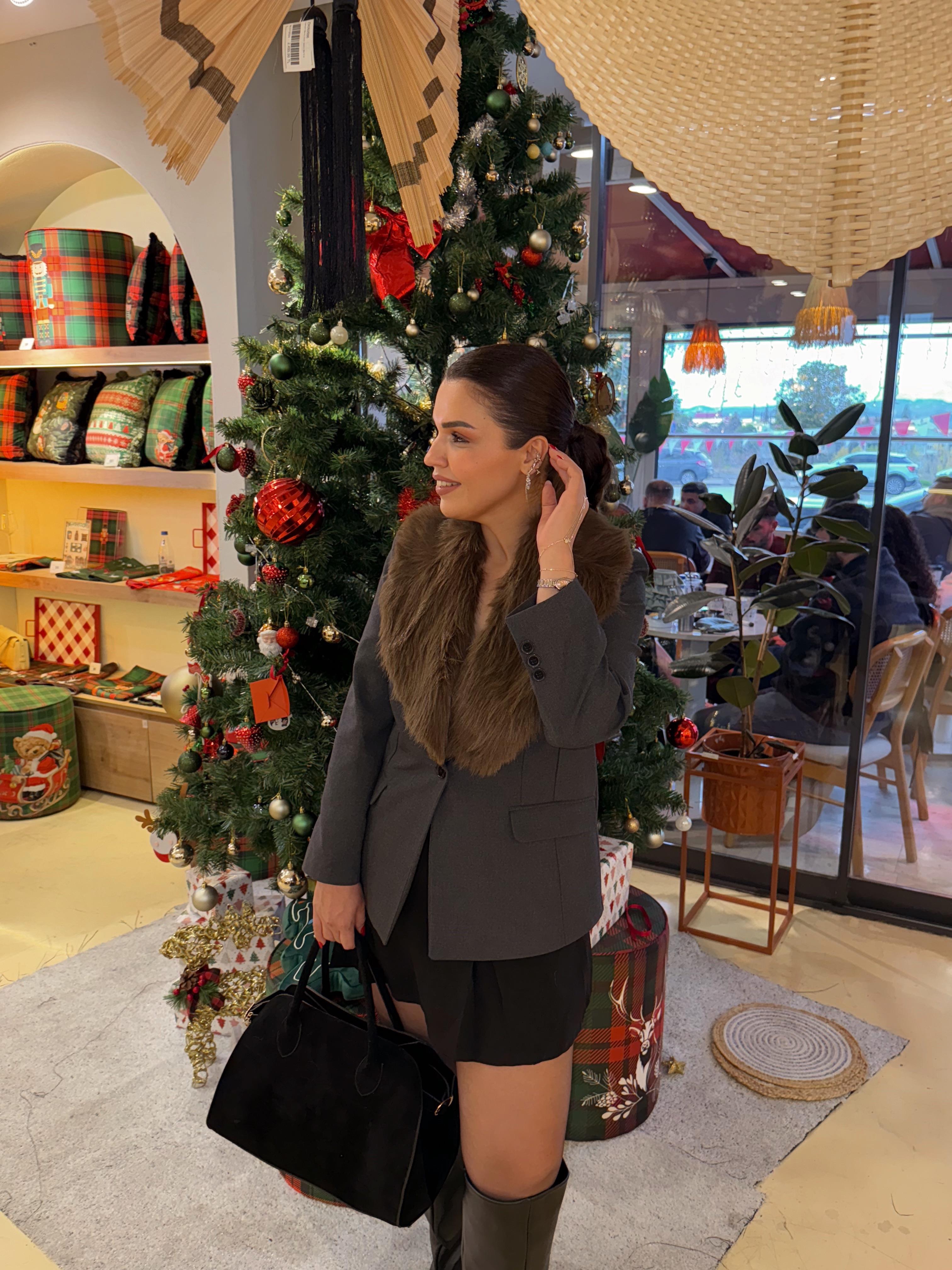 Kürklü(çıkarılabilir)Blazer Ceket