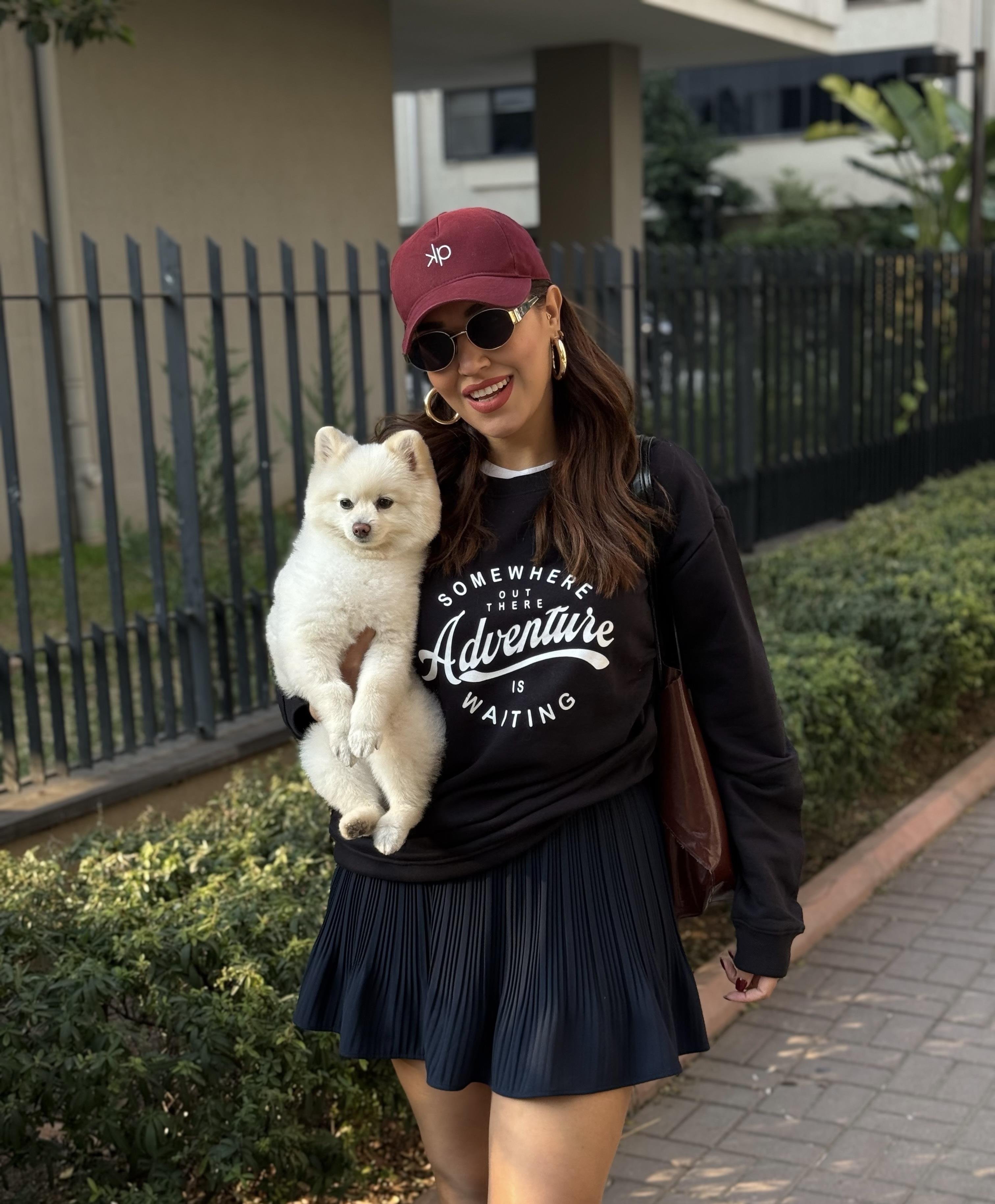 Marka Sweatshirt Oversize Siyah 
