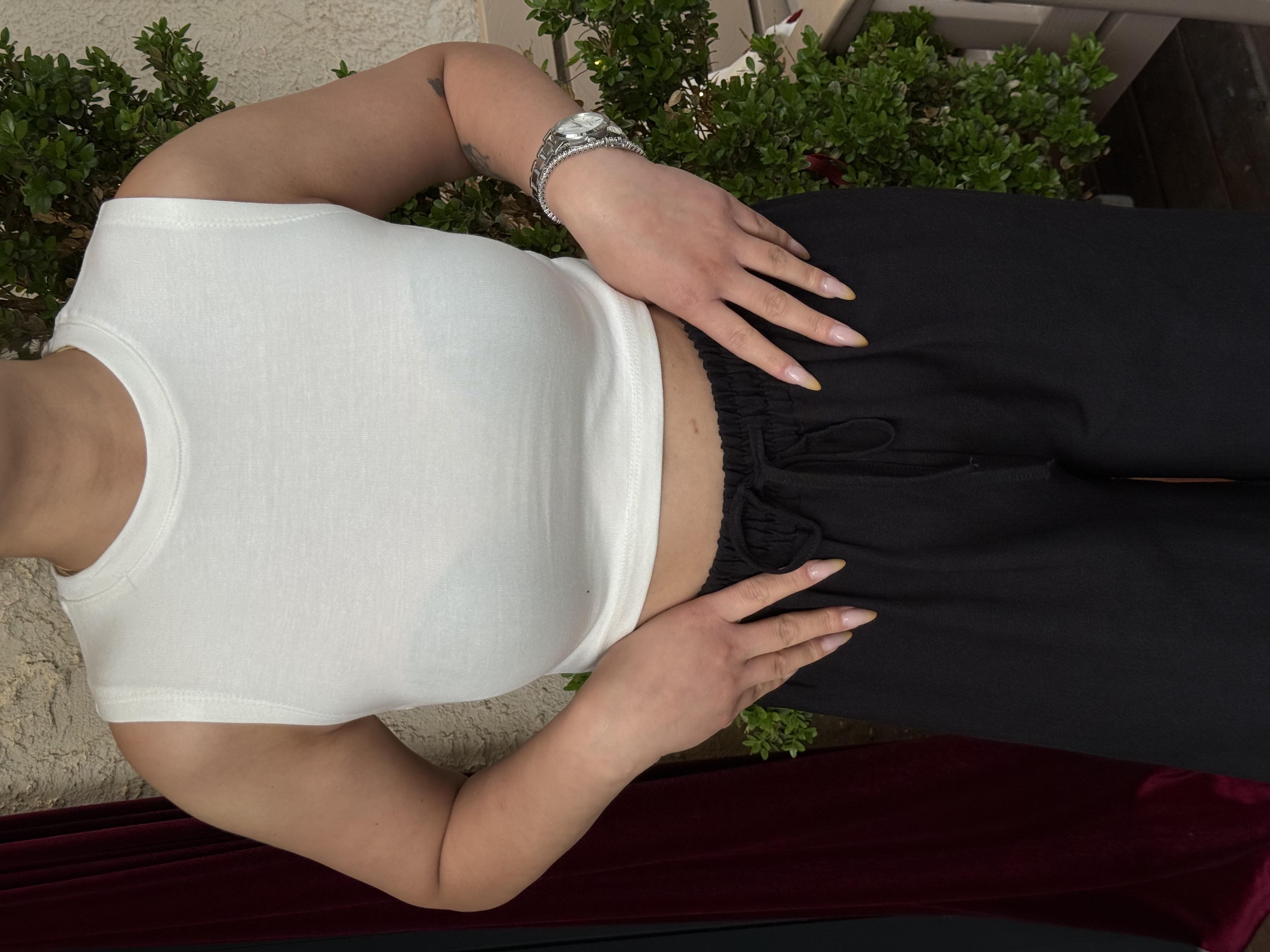 Oysho Halter Crop Beyaz