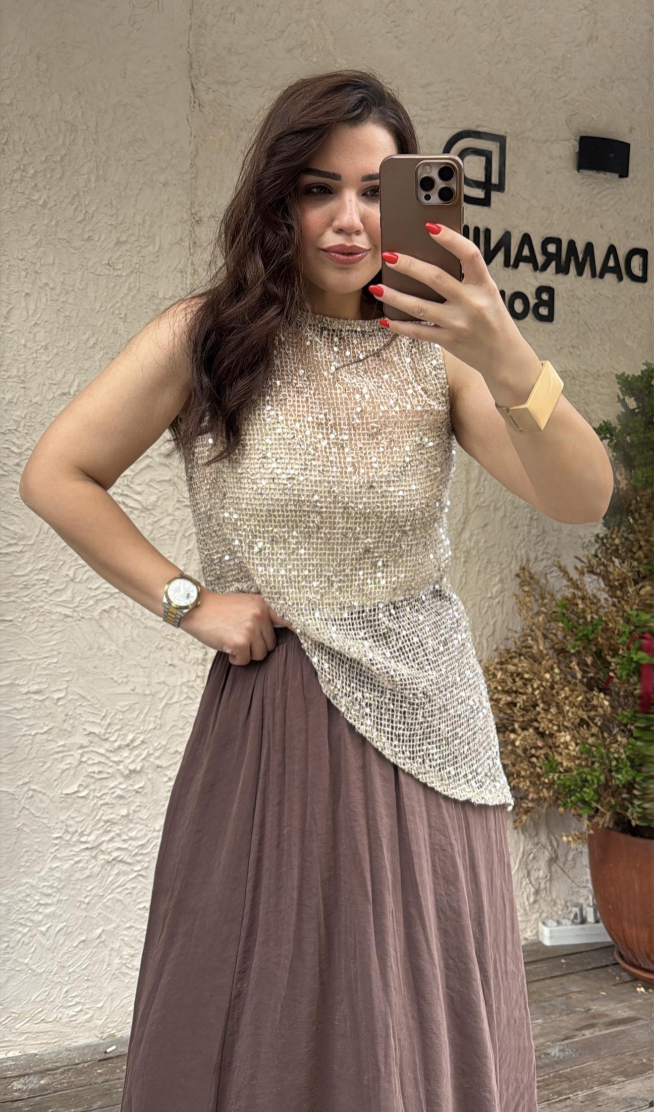 Pullu İşlemeli ZR bluz krem