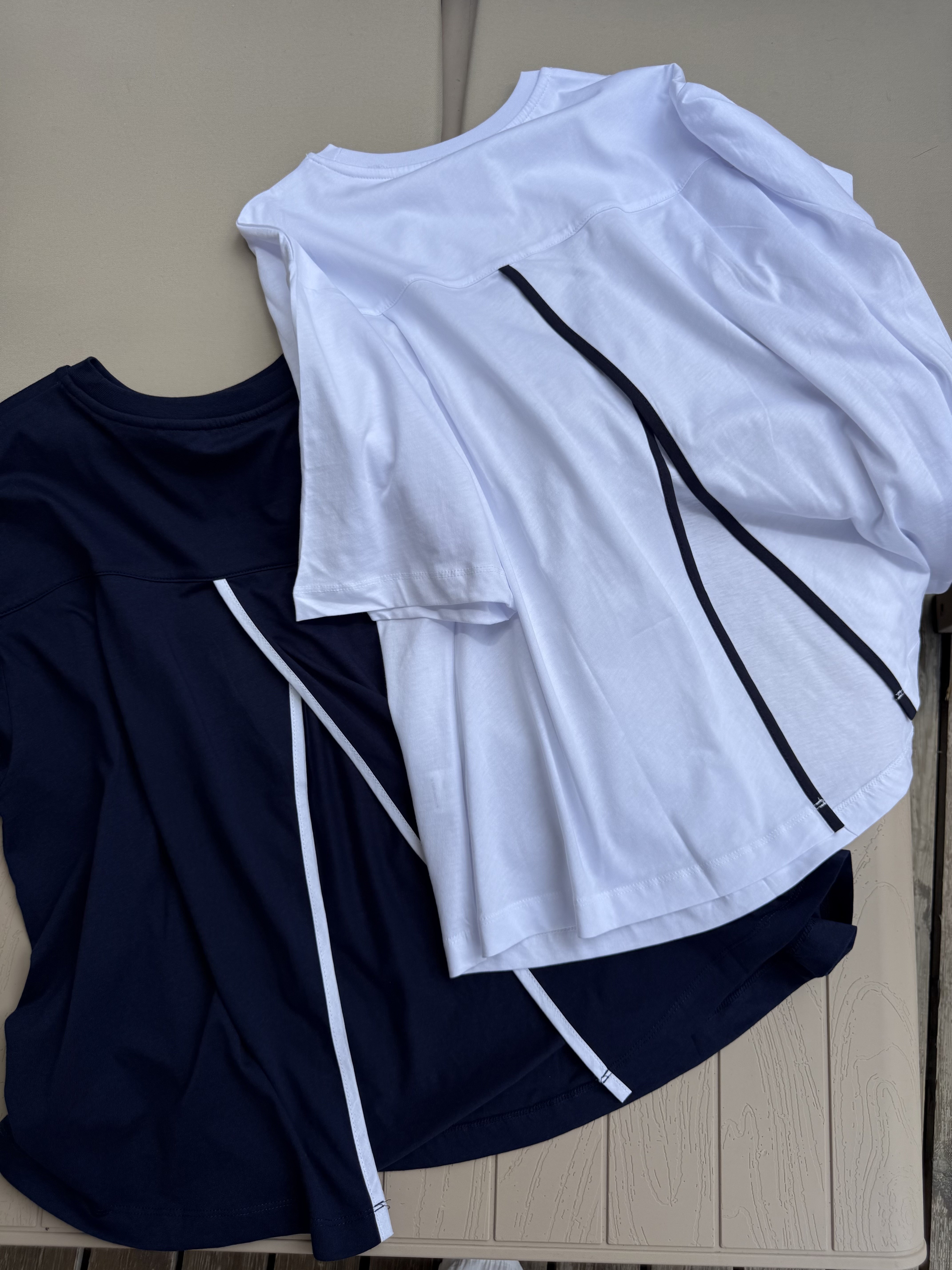 Sırt Detaylı T-shirt Beyaz