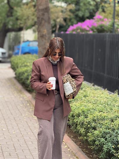 Blazer Ceket Kahverengi