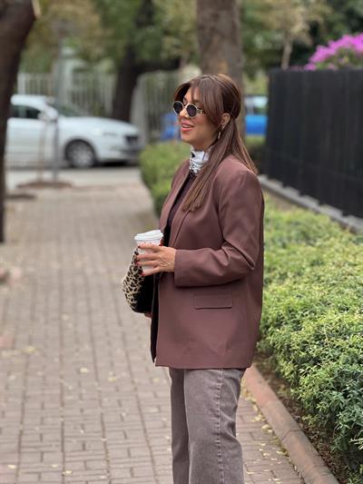 Blazer Ceket Kahverengi