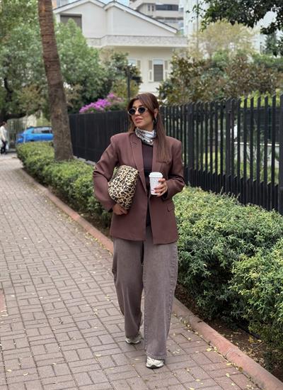 Blazer Ceket Kahverengi