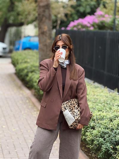 Blazer Ceket Kahverengi