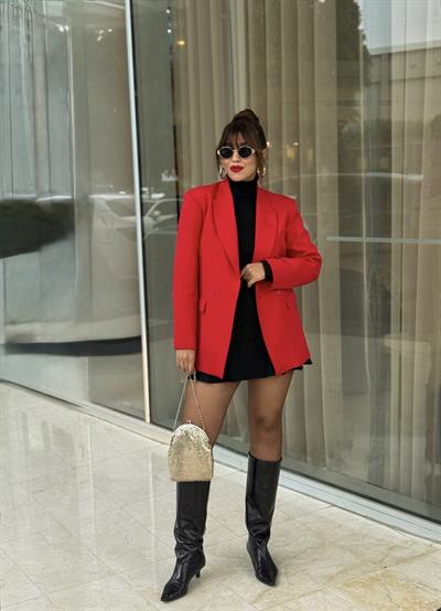 Blazer Ceket Kırmızı