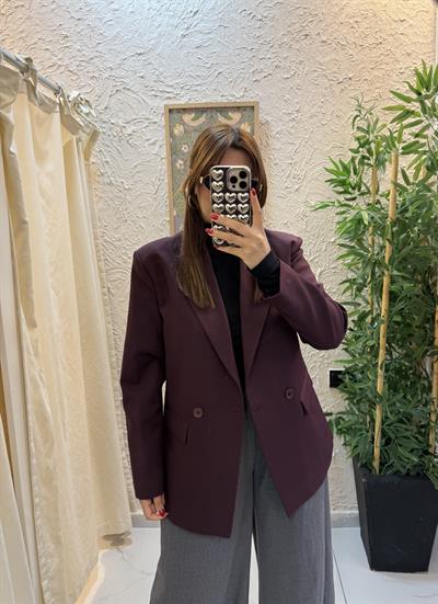 Blazer Ceket Mürdüm 