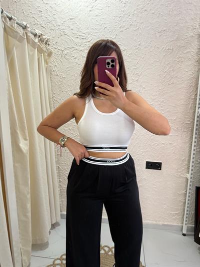 Crop Body Beyaz