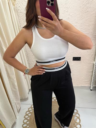 Crop Body Beyaz