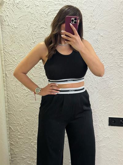 Crop Body Siyah 