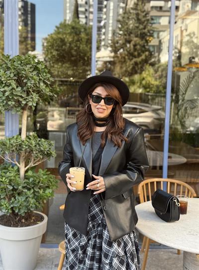 Deri Blazer Ceket